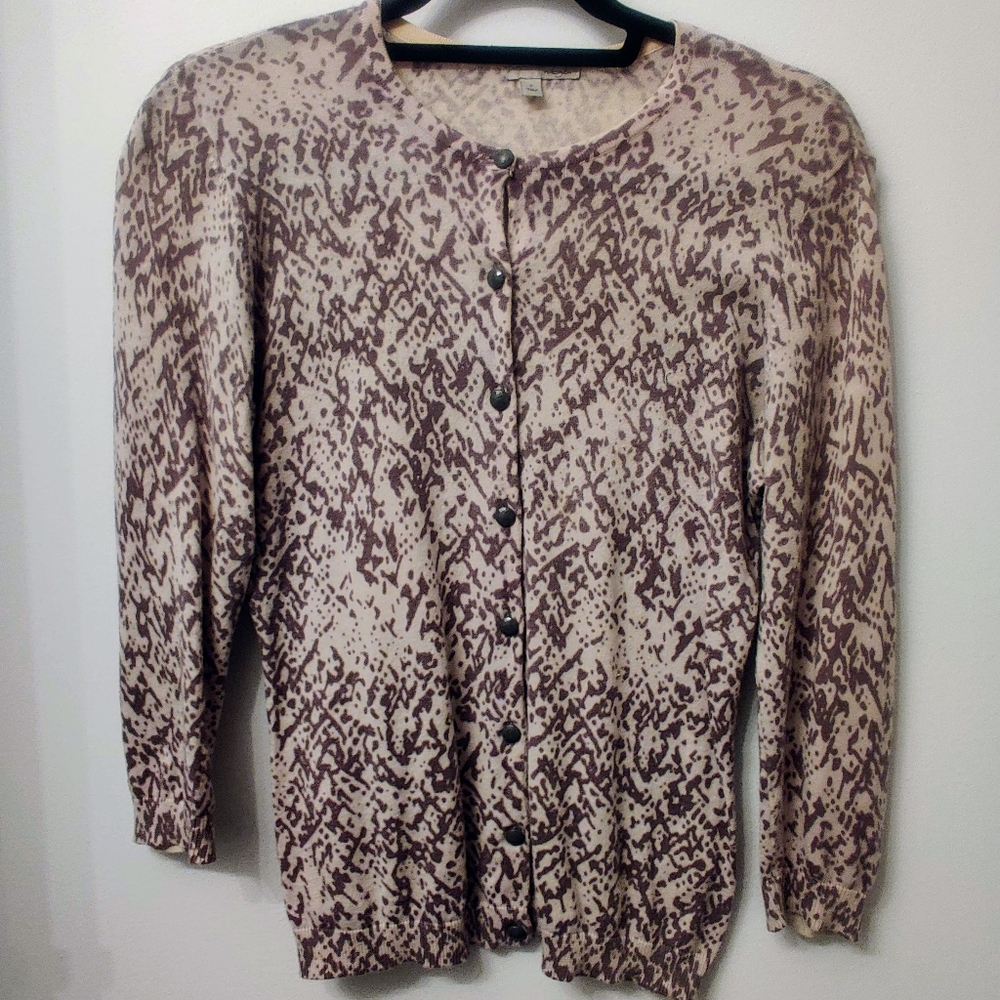 Donated: Nordstrom Patterned Halogen 3/4 Sleeve Cardigan